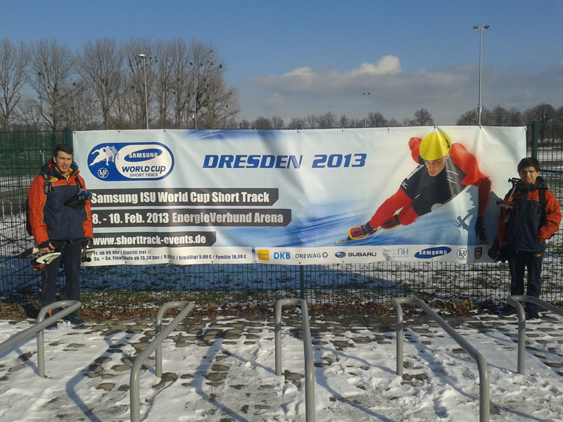 Navarros en la Copa del Mundo de Short Track